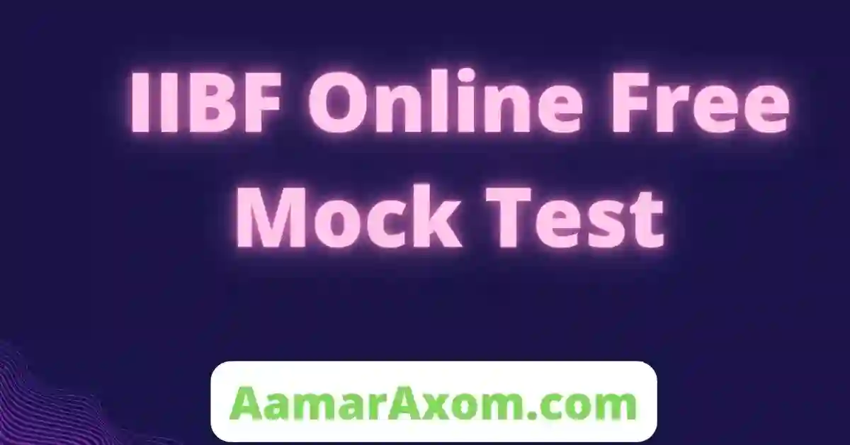 IIBF Online Free Mock Test